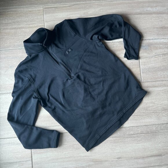 Under Armour Black 1/3 Zip Pullover Men's Size Medium - Picture 1 of 6